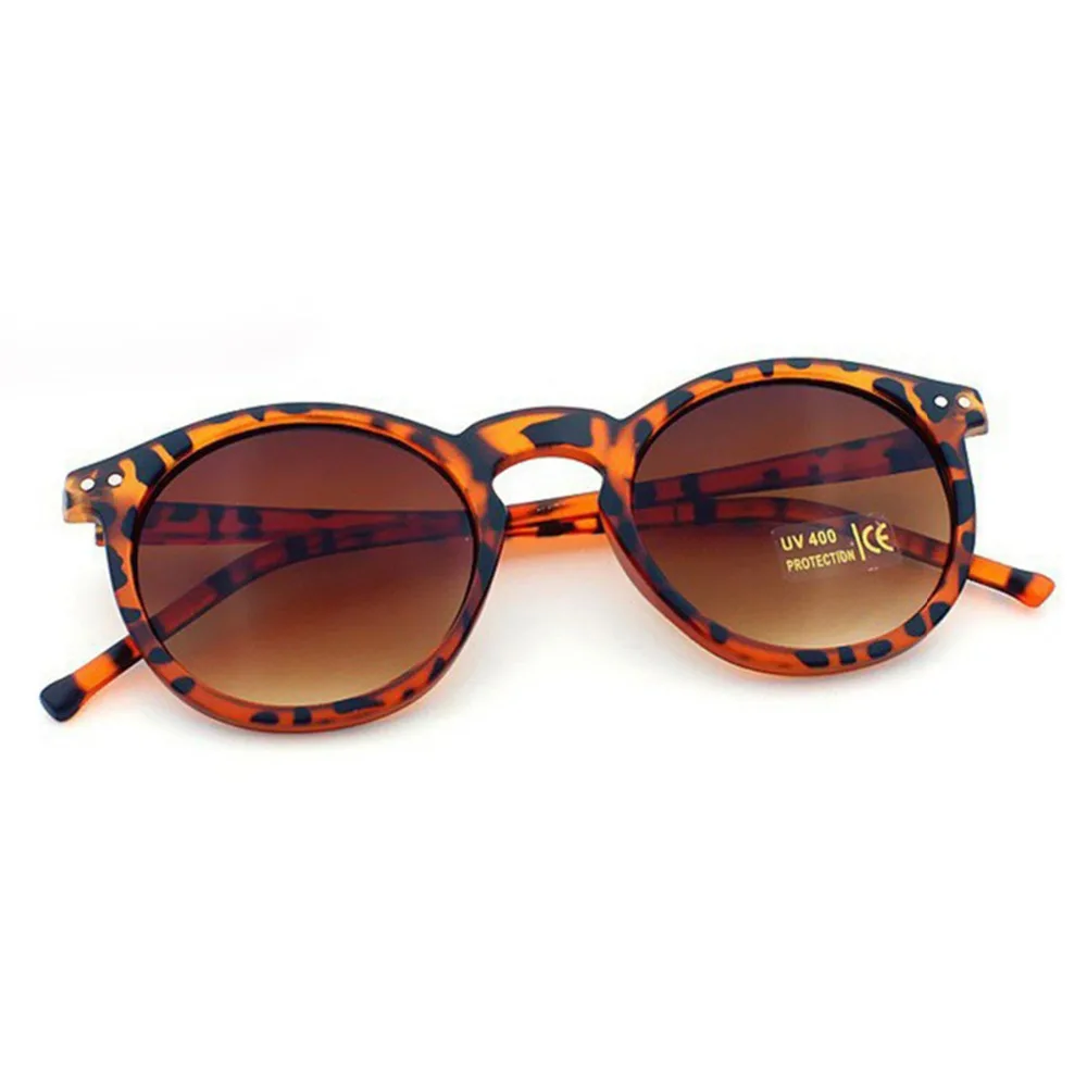 Высокое качество Винтаж Круглые Солнцезащитные очки легкий красочная рамка солнцезащитные очки с UV400 защиты