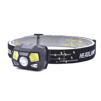 

1Pc LED Headlamp USB Charging COB Red Light Waterproof Portable Head Lamp for Camping EDF88