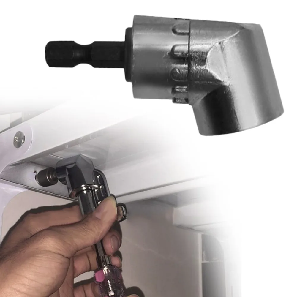 

105 Degree Right Angle Drill Extension Shank Quick Change Driver Drilling Screw Magnetic Hex Socket Close Corner Tool