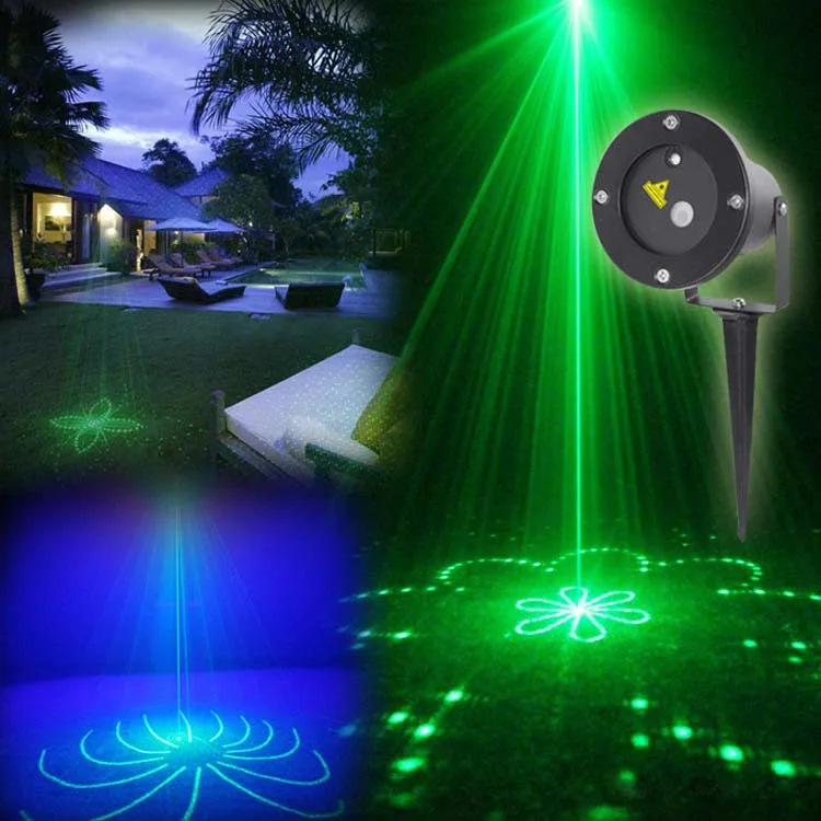 20 pattern outdoor LED Laser Projector show Green Laser Blue LED