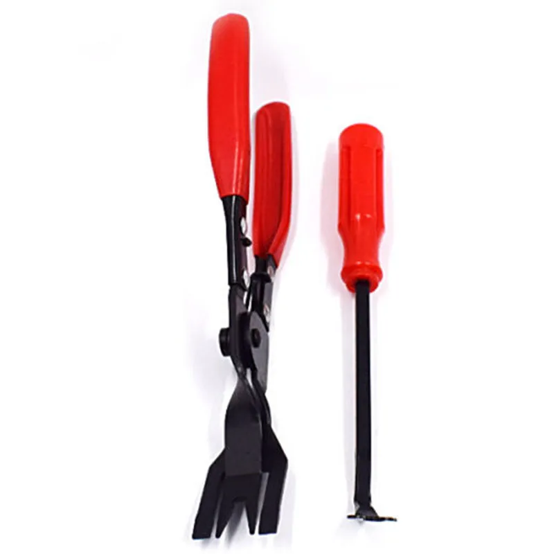 DWZ 2pcs/SET Car Door Upholstery Trim Clip Removal Plier Tool Combo Dash Panel Moulding