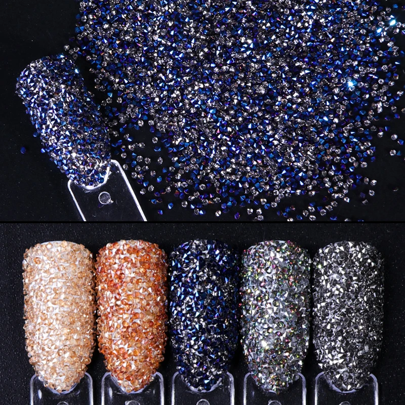 

Nail Jewelry Glitter Decoration AB Micro Zircon Holo Flakes Mini Caviar Beads DIY Tips Rhinestone Manicure Diamonds Crystal