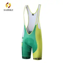 SaiBik обивка lycra нагрудник велосипед Шорты/Мужская 3d с подкладкой из ткани coolmax унисекс велосипедные нагрудники Никс/pro team дороге велосипедные нагрудники Шорты