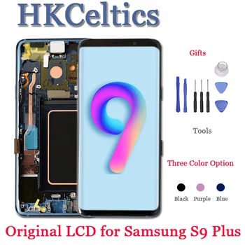 

ORIGINAL AMOLED Replacement for SAMSUNG Galaxy S9 LCD with Touch Screen Digitizer +Frame S9+ Plus LCD G960 G965 with Frame LCD