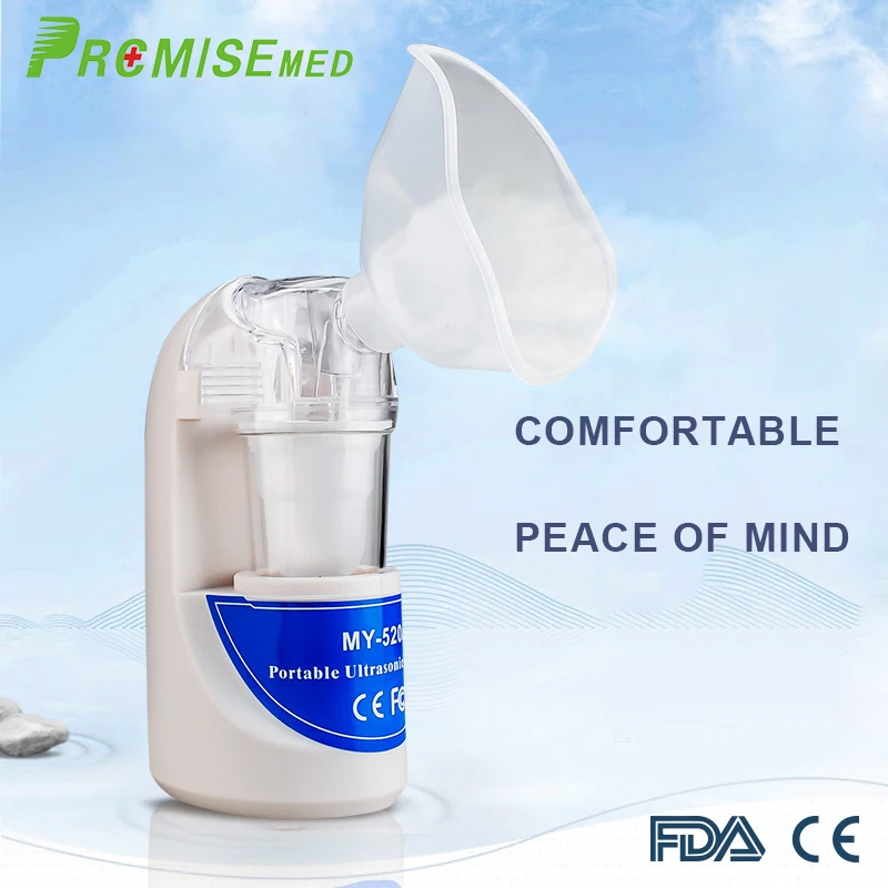  Prcmisemed Mini Handheld Portable Nebulizer Rechargeable USB Cold Mist Inhaler kit for Adult Childr