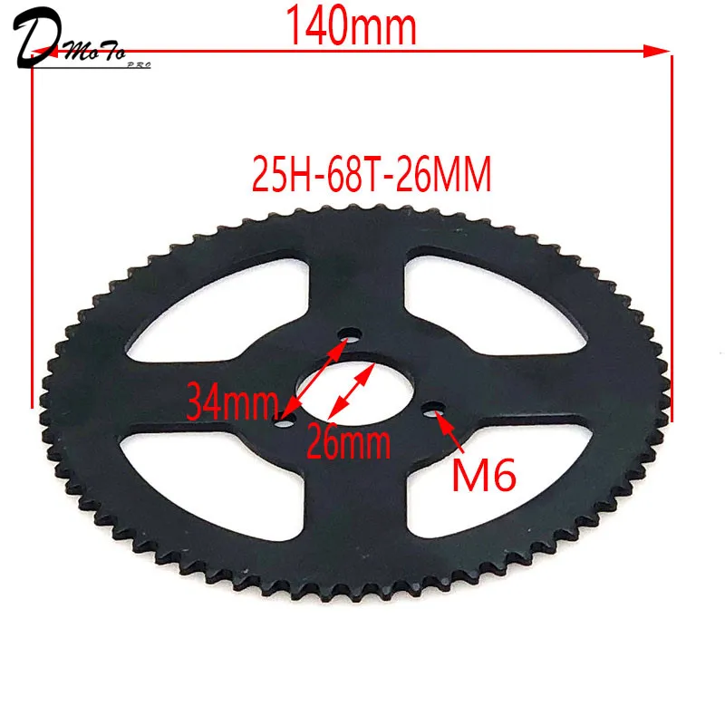 Engine Sprocket 60-80 T Tooth 25H 26MM Rear For Mini Moto ATV Quad Dirt Pit Pocket Bike Chopper 47CC 49CC