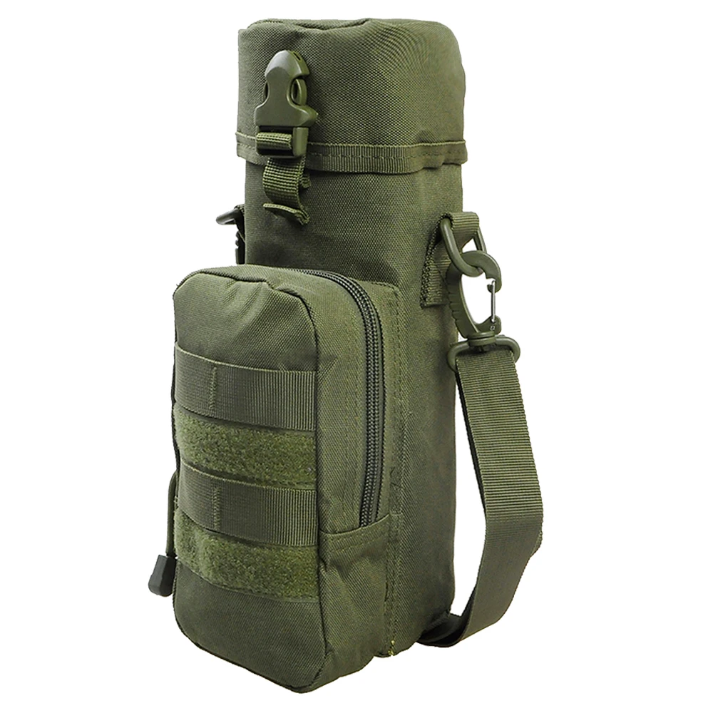 600D Nylon Military MOLLE Tactical Water Bottle Kettle Pouch with Strap