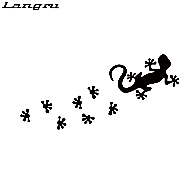 Langru стикер для автомобиля Gecko Tapsen Ящерица Дракон Lurch Agame Веселые следы красивые