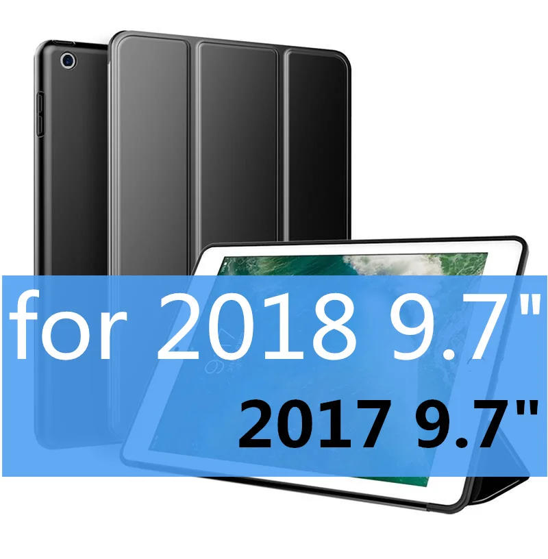 black Чехол для ipad чехол 9," A1822/3 A1893/1954 рукав Магнитный защитный мягкий силиконовый чехол из ТПУ - Цвет: black