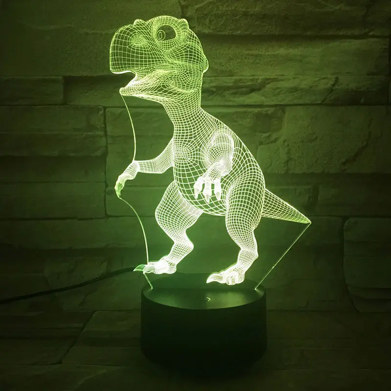 Настольная лампа динозавра Юрского периода, милый ночной Светильник для рождества, Рождества, Прямая поставка