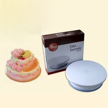 10 дюймов инструменты для украшения выпечки, торта круглый пластиковый торт поворотный стол DIY торт поворотный стол противоскользящие вращающиеся вкладыши для выпечки