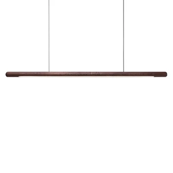 

180cm Wood LED Pendant Lamp ModernSuspension Light Long Bar Tube Round Office Meeting Dinning Room Hotel Villa Counter Lighting