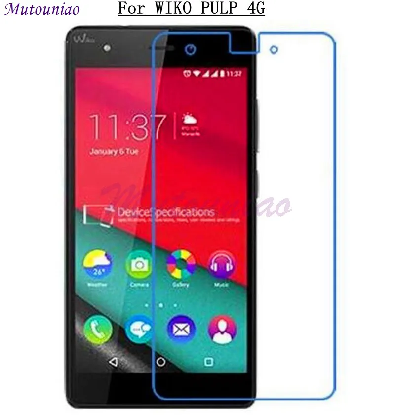 

MuTouNiao Tempered Glass For WIKO PULP 4G 9H Premium Tempered Glass Screen Protector Anti-scratch Phone Film For WIKO PULP 4G