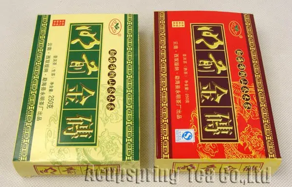 

500g(250g Ripe+250g Raw) Puer Brick Tea,Case Package Pu'er,Good For Gift, PB40,  Free Shipping