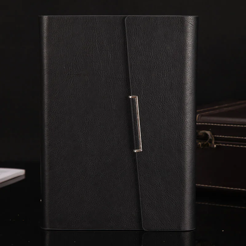 slanted - black A5, искусственная кожа, прозрачный переплет, записная книжка, заправка, линия ежедневника, планировщик, ежедневник, дневник, Эсколар, стационарный, с магнитным замком - Цвет: slanted - black