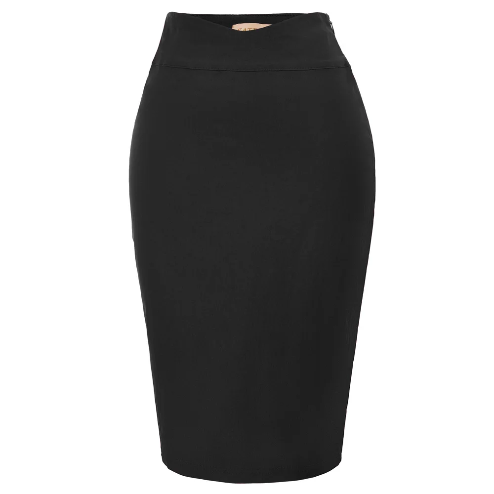 

casual classic Office lady work skirt autumn chic Femme Falda Corta Women High Waist V-Front Hips-Wrapped Bodycon Pencil Skirt