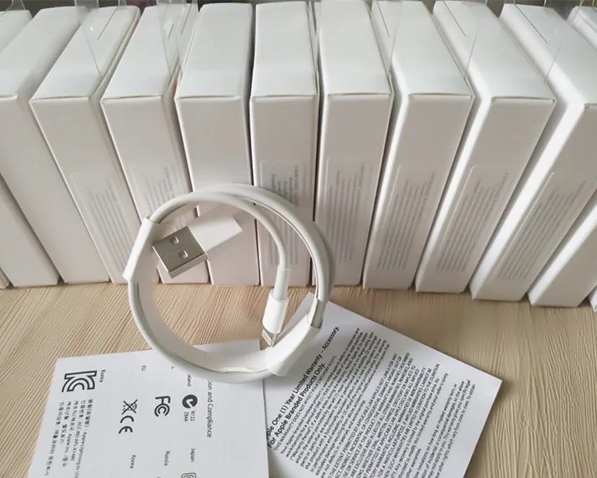 

10pcs/lot OD3.0mm 1M USB Charging Cable Simplified E75 Chip USB Data Sync Cable for iPhone 7 6 5 with Box