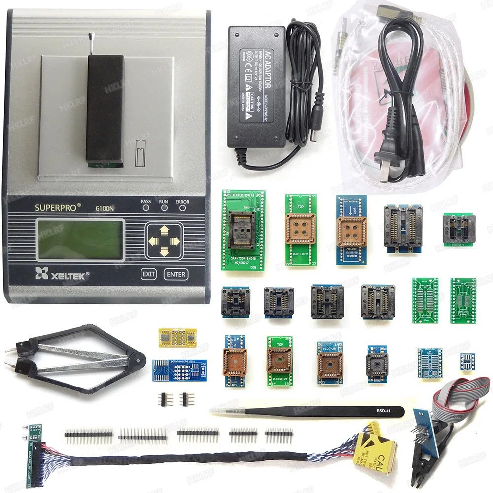

100% Original New XELTEK SUPERPRO 6100 6100N Programmer +20 adapters IC Chip Device Programmer Sop8 tsop8 adapter EDID cable