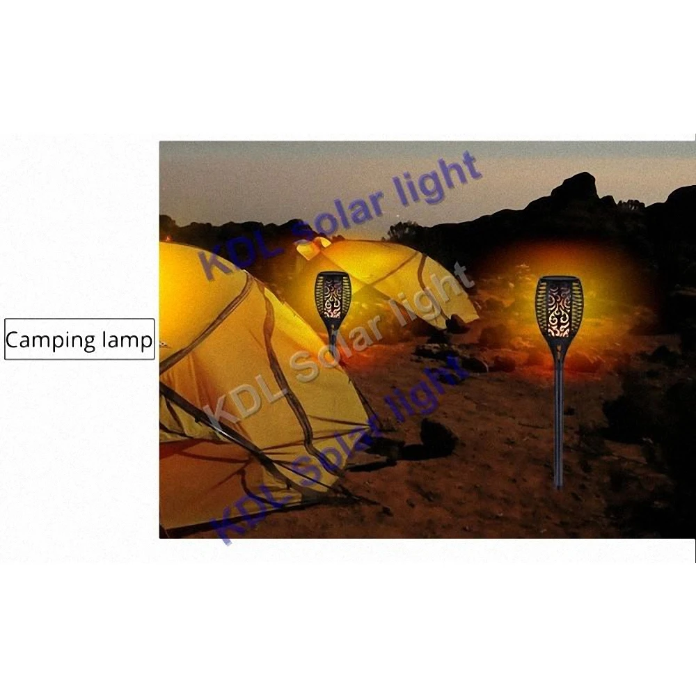 

4pcs/lot Solar 96LEDs Lawn Dancing flame Torch Lights radar 3 working mode 1 Pcs OR 2 Pcs 96 LED Wate landscape garden camp