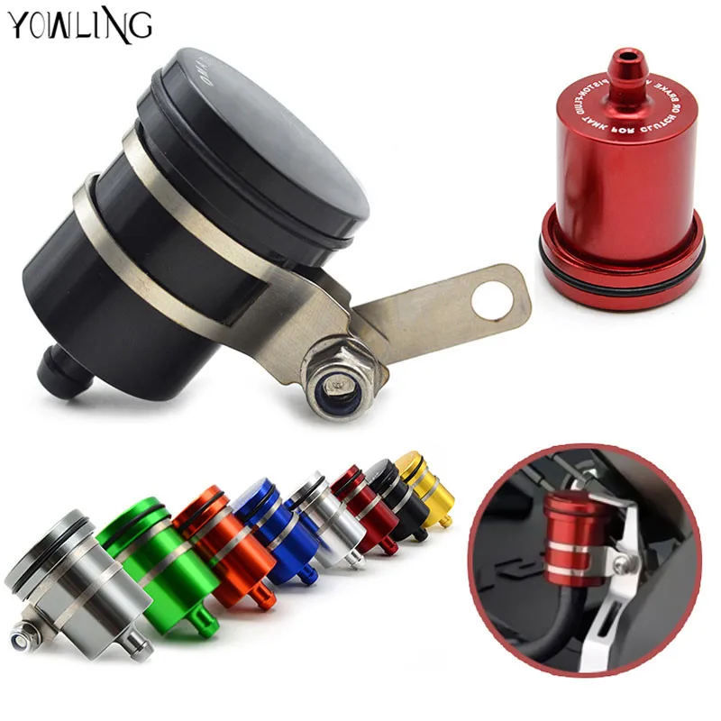 Universal Motorcycle Brake Fluid Reservoir Clutch Tank Oil Fluid Cup For yamaha YZF R1 R6 FZ1 FZ6 FZ800 XJ6 XT 660 R MT125 mt09