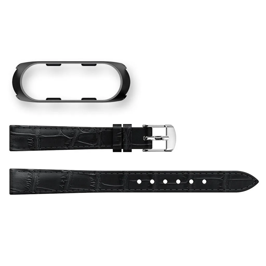 Брендовые Часы, сменный кожаный браслет, ремешок+ металлический чехол для Xiaomi Mi, 3 usps, Прямая поставка#295