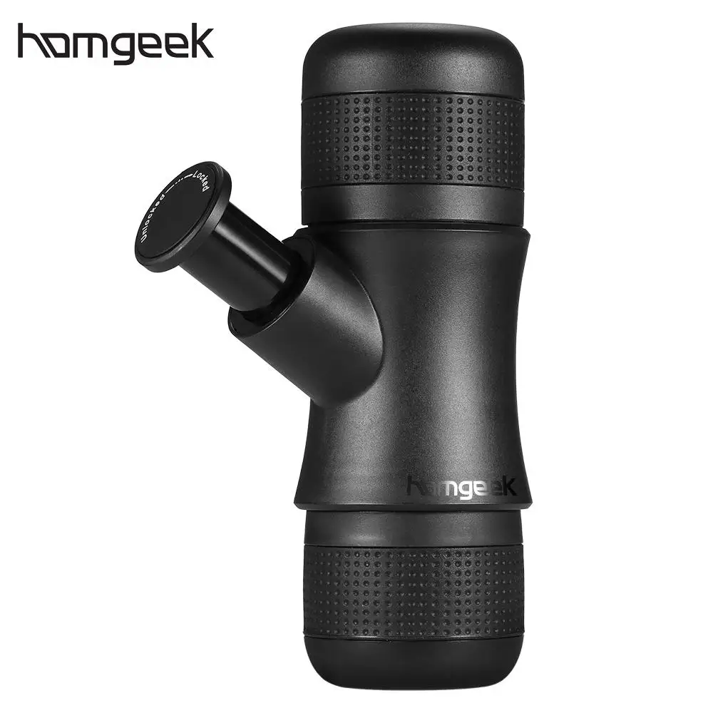 Homgeek Mini Portable Compact Manual Espresso Maker Black Coffee Maker