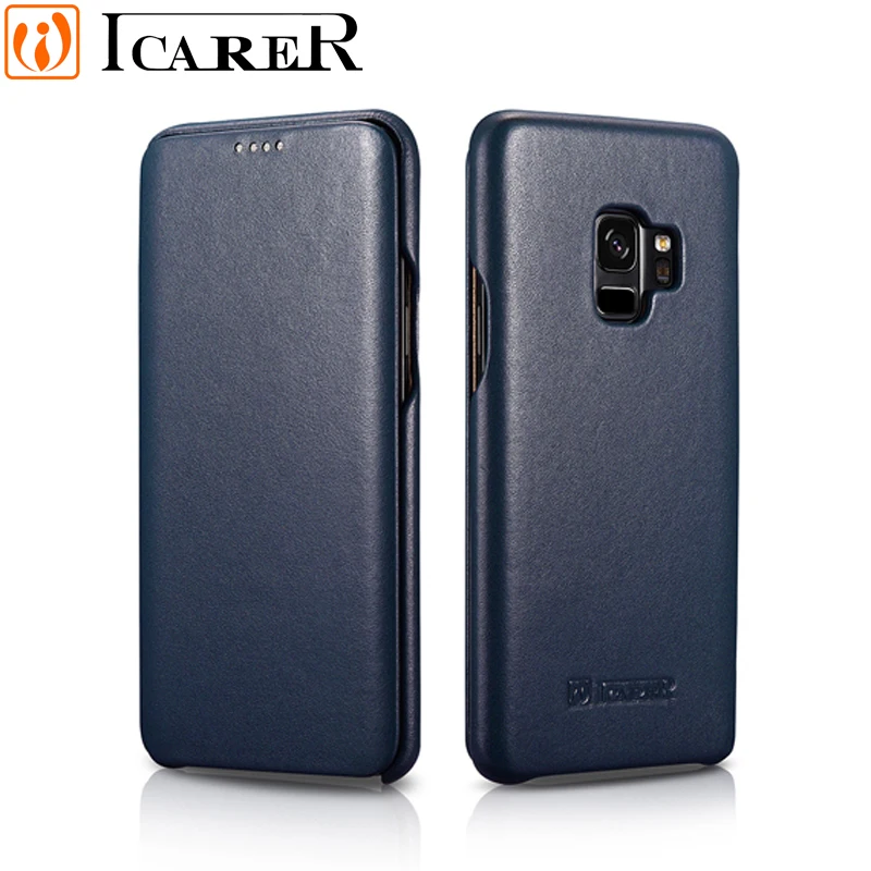 For Samsung S9 Case Luxury Business Genuine Leather Mobile
