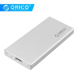 ORICO MSA-UC3 Алюминий 5 Гбит USB3.1 Тип-C mSATA 3,0/2,0 HDD корпус чехол для 1,8 дюйма SSD Plug and Play