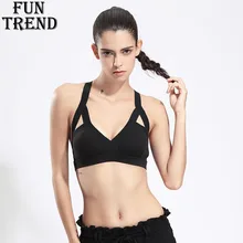 Топ спортивный женский Спортивное нижнее белье Спортивный бюстгальтер Пуш-Ап Йога Майка-Бюстгальтер с бретелями фитнес-Йога Топ беговой жилет Спортивная одежда для спортзала