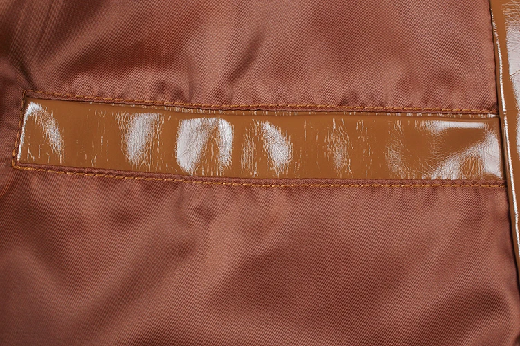 Повседневный мужской пиджак пальто из искусственной кожи хаки Блестящий хорошее качество Размер drop Прямая fly button slim fit отложной воротник