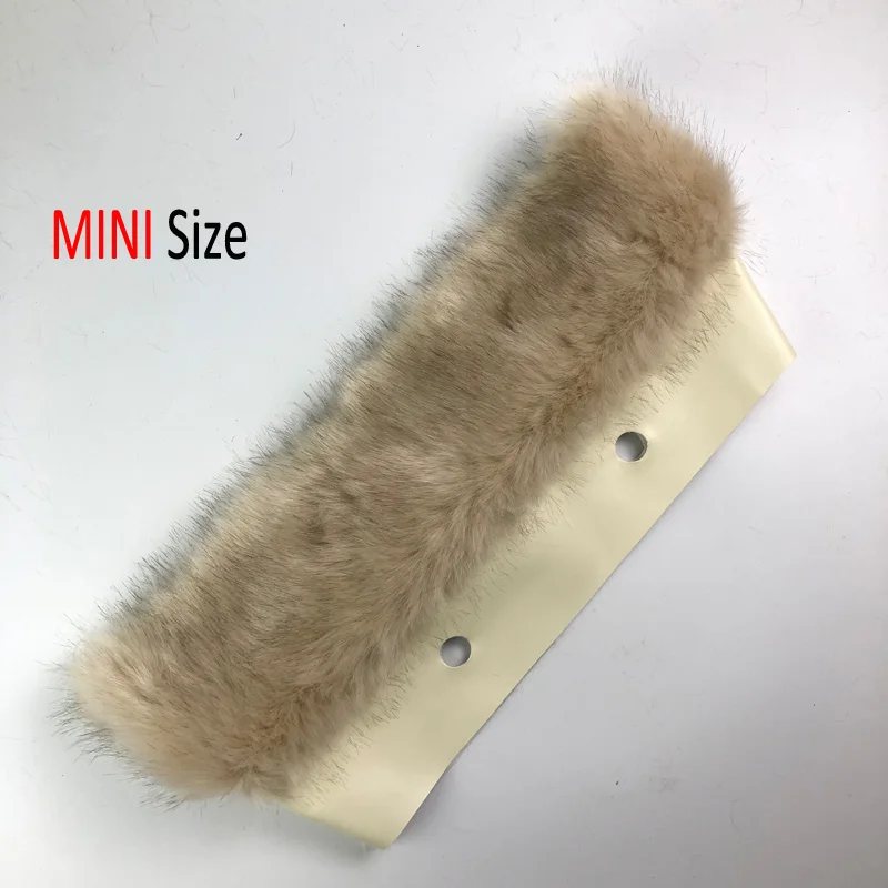 High Quality Faux fur fox's Plush Trim for Thermal Plush Decoration Classic Mini obag O bag Trims Eva handbag mini crossbody bag Totes