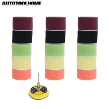 Шлифовальная губка, полировальная подушка 50 мм, 2 дюйма, диаметр для Dremel 3000, 4000, насадка, мини-шлифовальная машина, автомобильный воск, крюк и петля, вращающиеся инструменты