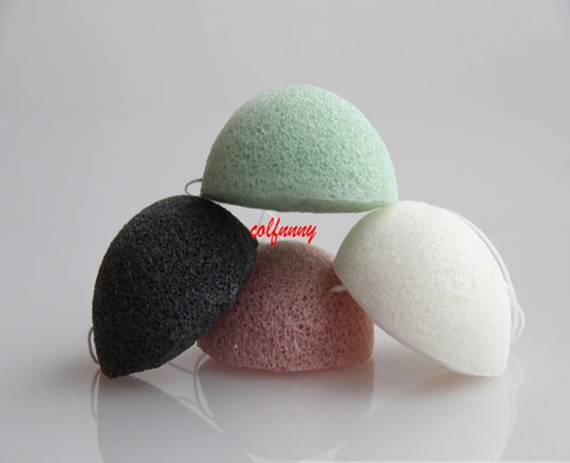 600pcs/lot Konjac Sponge Puff Herbal Facial Sponges Pure Natural