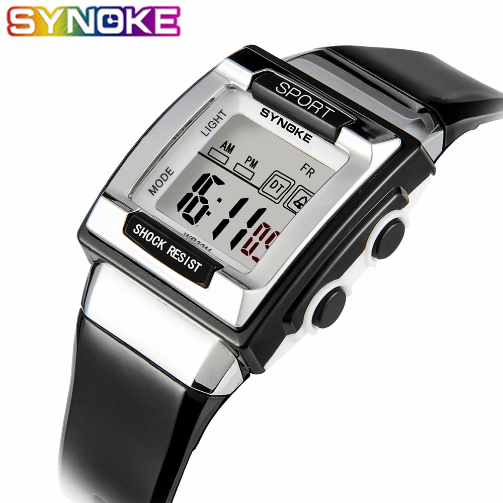 SYNOKE Fashion Kids Electronic WristWatch Digital Montre Enfant Shockproof Children's Watches for Boys Girls Kid Shock Clock L30