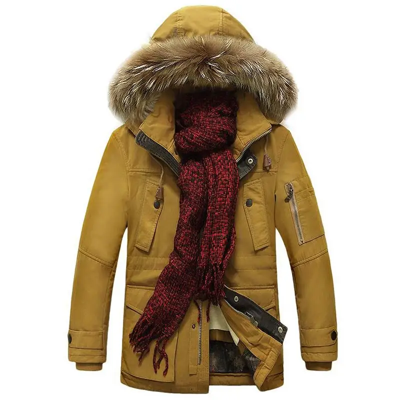 HEISMR. C-40 градусов, новинка, мужские парки, брендовая куртка, Мужская зимняя куртка, мужское повседневное пальто с капюшоном, флисовая подкладка, теплая верхняя одежда, куртка H100