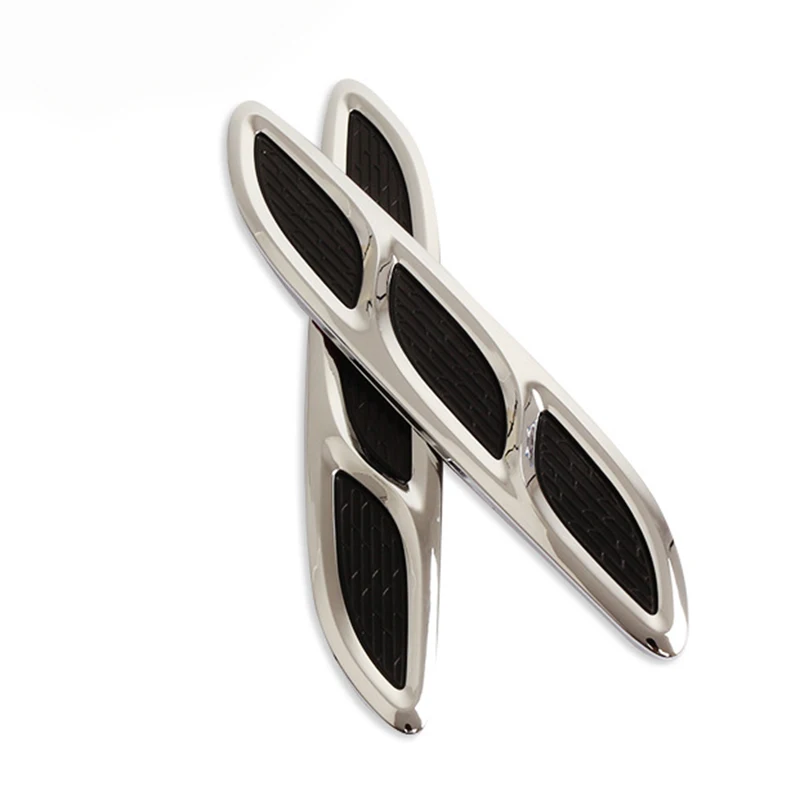 2pcs Glue Car Decal Engine Cover Side Sticker Decorate Fake Vents Car