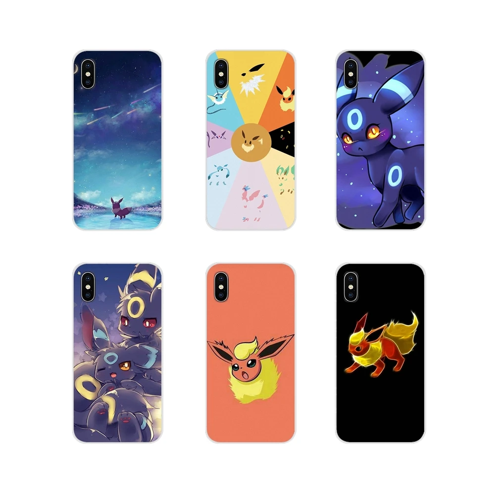 

For Xiaomi Redmi 4A S2 Note 3 3S 4 4X 5 Plus 6 7 6A Pro Pocophone F1 Accessories Phone Bag Case cute kawaii anime Pokemons Eevee