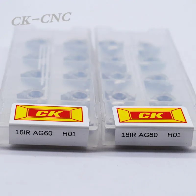 

10pcs 16IR AG60 HO1 CNC TOOL blade insert Outside turning Hole drill