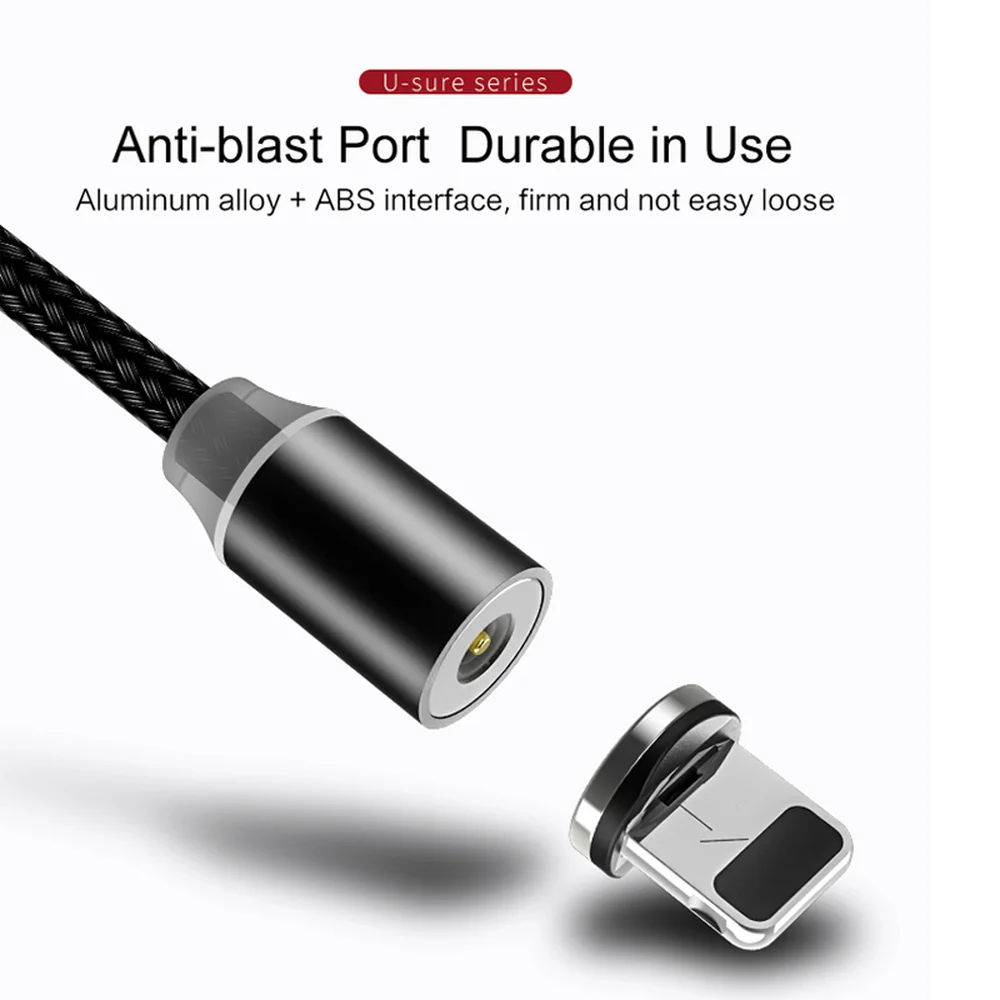 Магнитный USB C кабель для HUAWEI P30 XIAOMI IPONE зарядный usb type Micro адаптер зарядки данных