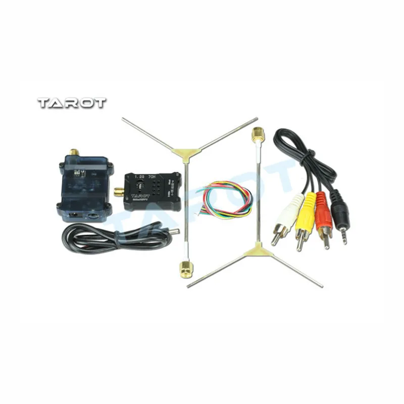 

Tarot-RC Transmitter Receiver Set 1.2G FPV 600MW R/TX TL300N5 AV Wireless Wiring 1.2G Antenna for DIY FPV Racing Drone