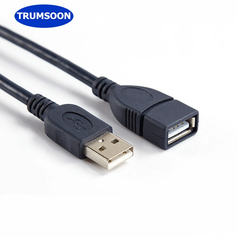 Trumsoon USB Extension Cable USB2.0 Cable Male to Female Data Sync Extender Cord Extension Connector for Computer PC Mouse