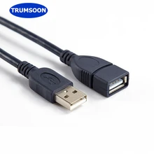 Trumsoon USB Extension Cable USB2.0 Cable Male to Female Data Sync Extender Cord Extension Connector for Computer PC Mouse Trumsoon USB Extension Cable USB2.0 Cable Male to Female Data Sync Extender Cord Extension Connector for Computer PC Mouse