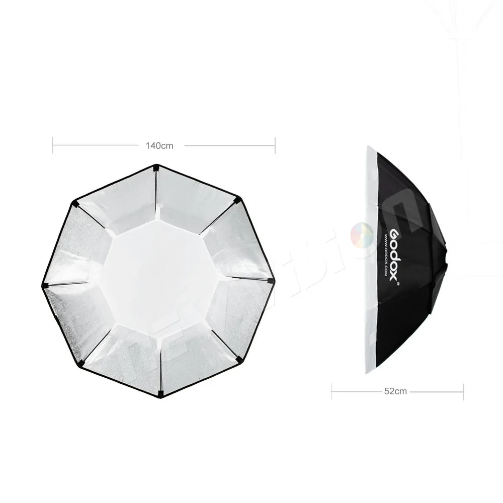 Софтбокс Godox 140 см 55 &quotOctagon Flash Speedlite Studio Photo Light мягкая коробка с креплением Bowens для