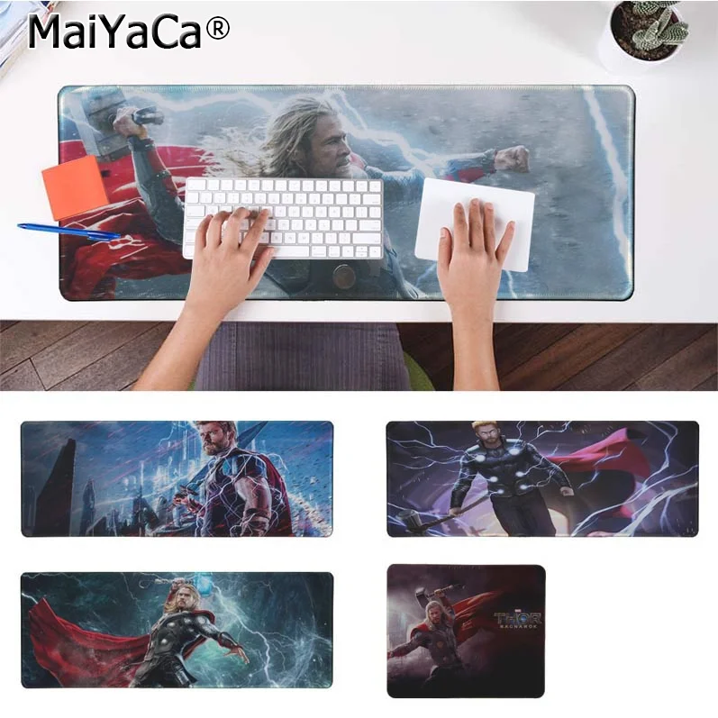 

MaiYaCa Vintage Cool Marvel Thor Unique Desktop Pad Game Mousepad Free Shipping Large Mouse Pad Keyboards Mat