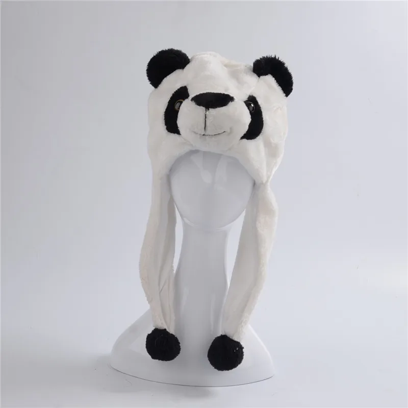 Волк Собака Лев Обезьяна панда енот плюшевая шляпа мультфильм бейсболки с животными - Цвет: 15