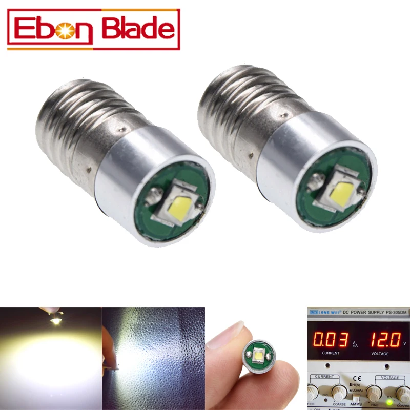 

10Pcs E10 1447 Led Conversion/Upgrade Bulb For Petzl Zoom Duo Head Torch Head Lamp 3V 4.5V 5V 6V 12V 15V 18V DC Free Shipping