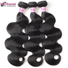 Перуанские Виргинские Волосы, волнистые волосы, пряди необработанных натуральных волос, перуанские волнистые человеческие волосы, пряди Funmi Virgin Hair