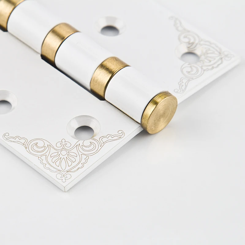 Stainless steel Lash hinge, ivory white European style wooden door