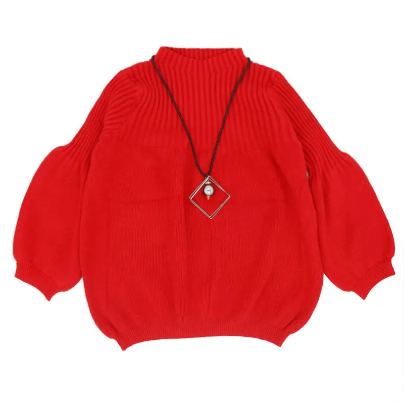 

the new sleeve knit sweater lantern han edition fashion a generation of hubble-bubble sleeve sweater to keep warm