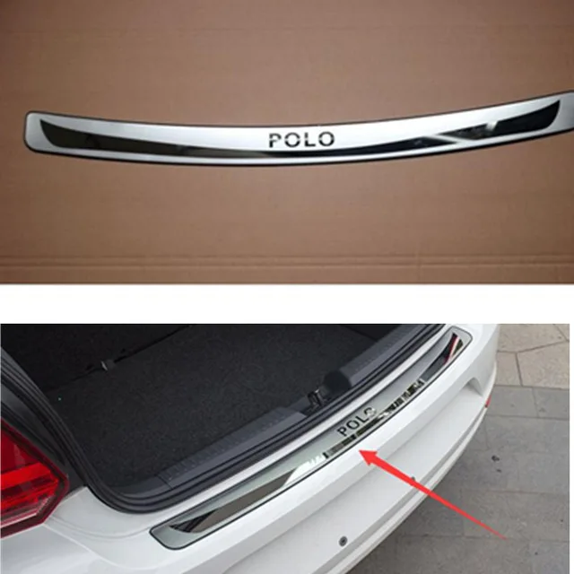 Защитная накладка на заднюю крышку багажника, порог задней порога для 2012 2013 Volkswagen POLO хэтчбек версия